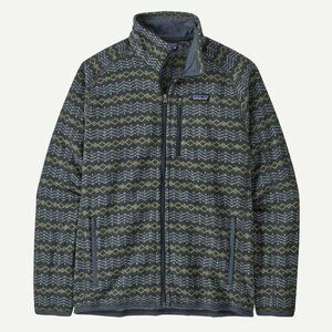 Patagonia Men's Better Sweater Fleece Jacket Color Woven Together: Smolder Blue